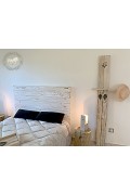 Tête de lit en planches de palette TRA MARE ET MONTI