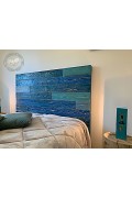 Tête de lit en planches de palette TRA MARE ET MONTI