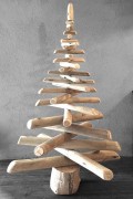 Sapin de Noël en bois naturel 100cm