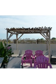 Pergola Bois naturel 4 m x 3 m