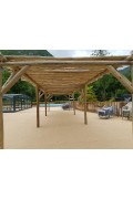 Pergola Bois Naturel 3 m x 6 m